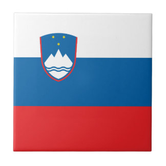 Slowenische Flagge Fliese