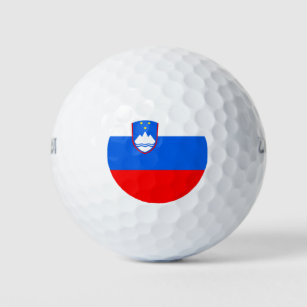 Slowenische Flagge Golfball