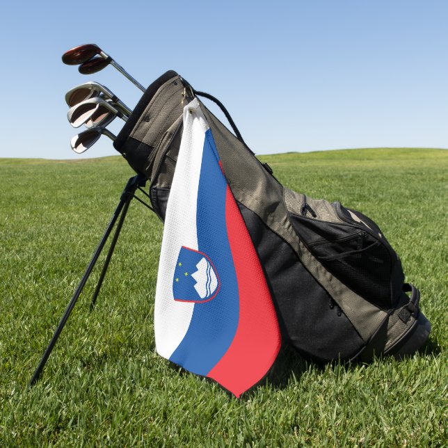 Slowenische Flagge Golfhandtuch (Gras)