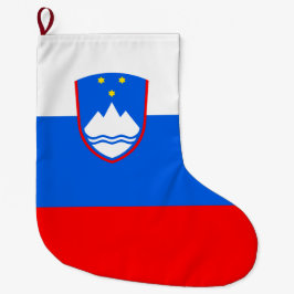 Slowenische Flagge Großer Weihnachtsstrumpf