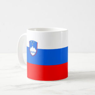 Slowenische Flagge Kaffeetasse