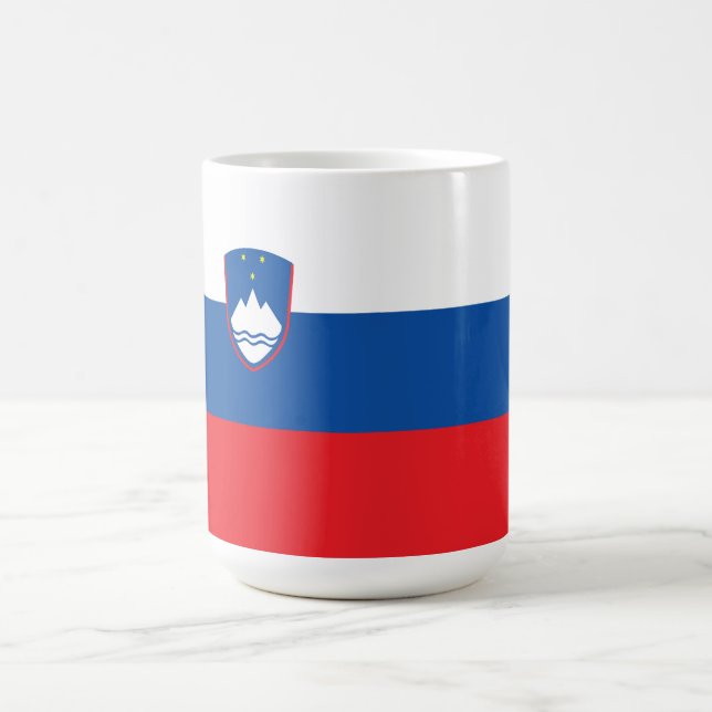Slowenische Flagge Kaffeetasse (Mittel)