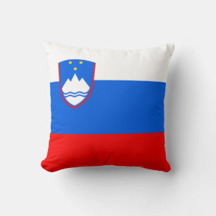 Slowenische Flagge Kissen