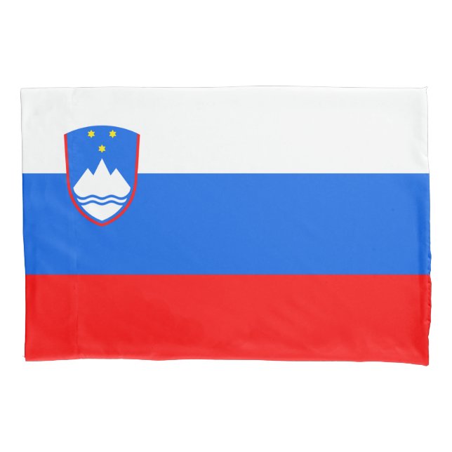 Slowenische Flagge Kissenbezug (Vorderseite)