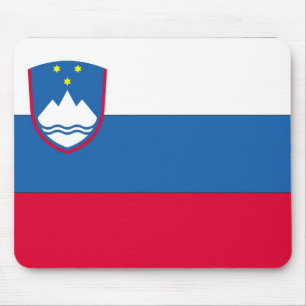 Slowenische Flagge Mousepad