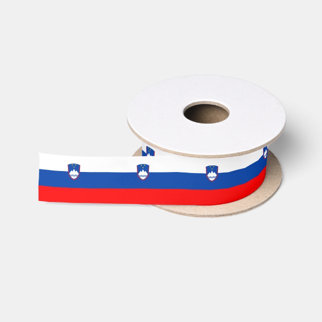 Slowenische Flagge Satinband (Spule)