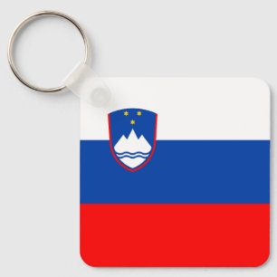 Slowenische Flagge Schlüsselanhänger