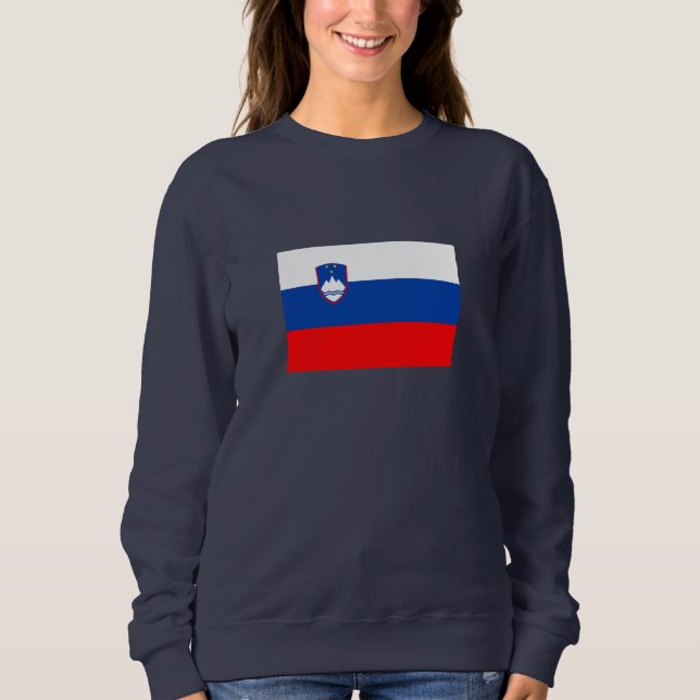 Slowenische Flagge Sweatshirt (Vorderseite)