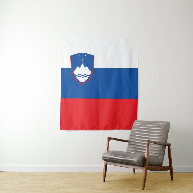 Slowenische Flagge Wandteppich (Beispiel)