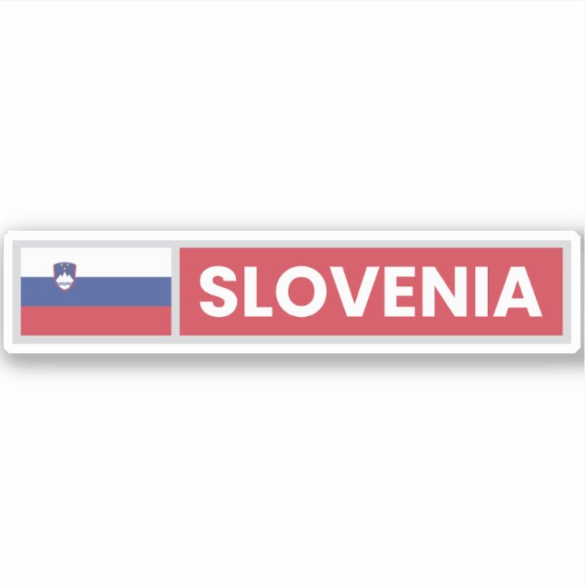 Slowenische Staatsflagge Aufkleber (Vorderseite)