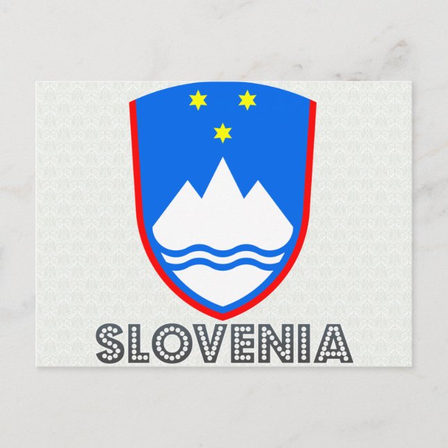 Slowenische Wappendecke Postkarte (Vorderseite)