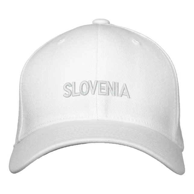 Slowenischer Fußball-Slav-Flaggenball 2014 Bestickte Baseballkappe (Vorderseite)