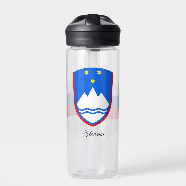 Slowenischer Wappen, Flagge, Slowenien Trinkflasche (Vorderseite)