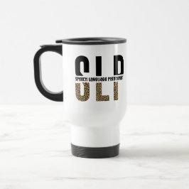 SLP Cheetah Print Speech Sprachpathologe Geschenk Reisebecher