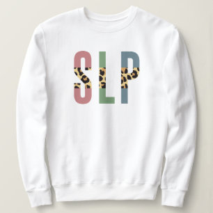 SLP Cheetah Print Speech Sprachpathologe Geschenk Sweatshirt