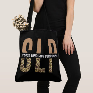 SLP Cheetah Print Speech Sprachpathologe Geschenk Tasche