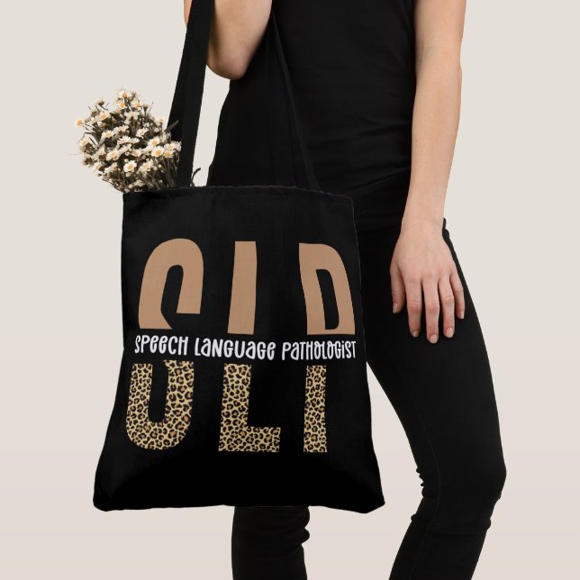 SLP Cheetah Print Speech Sprachpathologe Geschenk Tasche (Von Nahem)