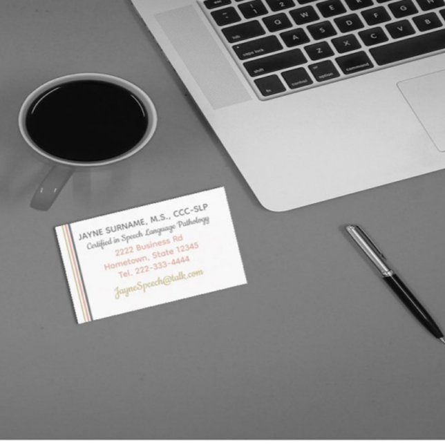 SLP-Karten! Sprachtherapie Visitenkarten Visitenkarte (Von Creator hochgeladen)