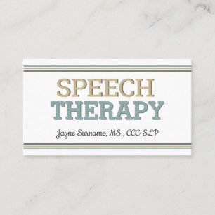 SLP-Karten! Sprachtherapie Visitenkarten Visitenkarte