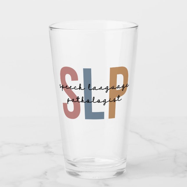 SLP-Sprachpathologe Retro Glas (Vorderseite)