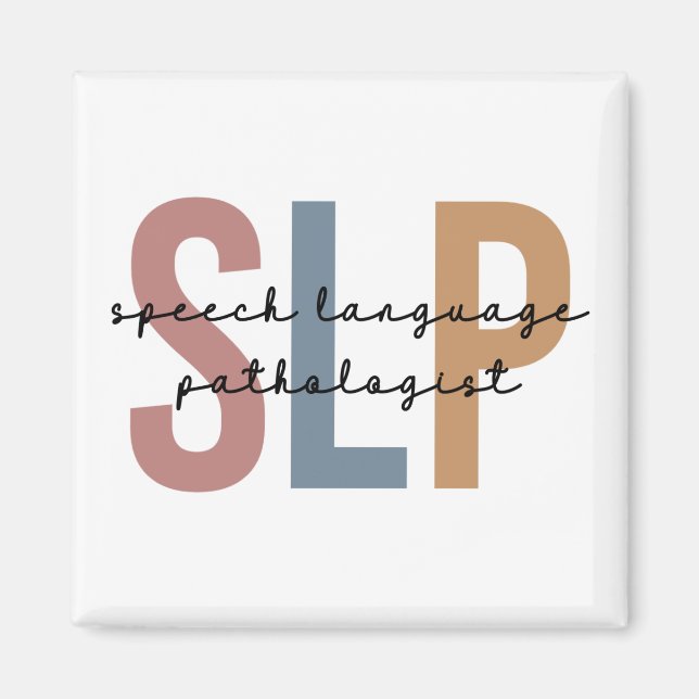 SLP-Sprachpathologe Retro Magnet (Vorne)