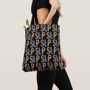 SLP-Sprachpathologe Retro-Muster Tasche