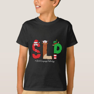 Slp Sprachtherapeut Weihnachten Slp Weihnachtsmann T-Shirt