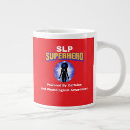 SLP Superheld mit Coffein und Phono... Jumbo-Tasse