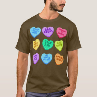 SLP Valentinstag Pastel Candy Heart SLPA SpeechL T-Shirt