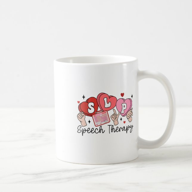 Slp Valentinstag Speech Language Pathologe Stu Kaffeetasse (Rechts)