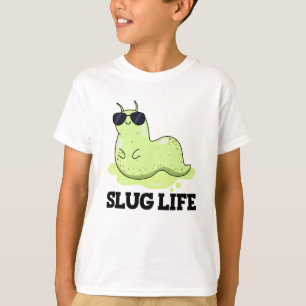 Slug Life Funny Green Slug Puff T-Shirt
