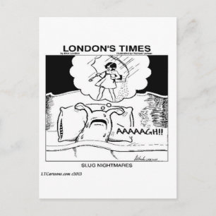 Slug Nightmares Funny Postkarte