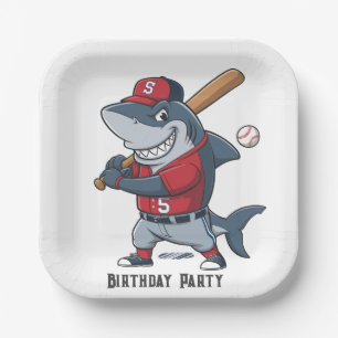 Slugger Shark Birthday Bash Pappteller