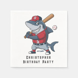 Slugger Shark Birthday Bash Serviette