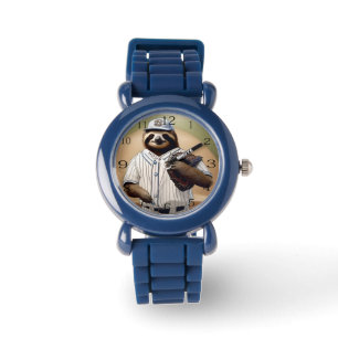 "Slugger Sloth: Langsam und standhaft an der Platt Armbanduhr