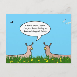 Sluggish Postcard Postkarte