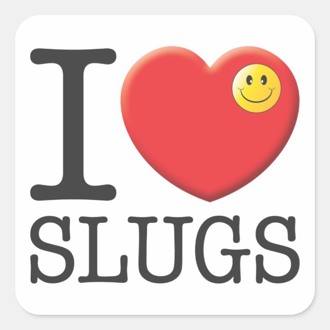 Slugs Quadratischer Aufkleber (Vorderseite)