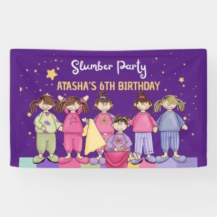 Slumber Birthday Party Banner