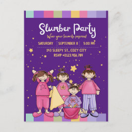 Slumber Birthday Party Postkarte