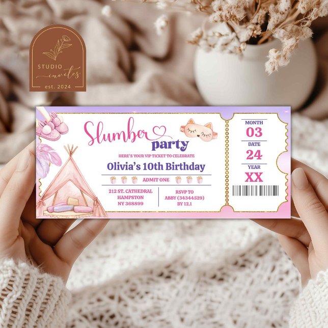 Slumber Birthday Party Ticket (Von Creator hochgeladen)