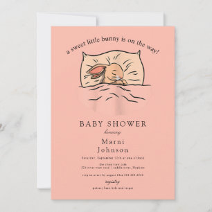 Slumber Bunny Baby Shower Einladung