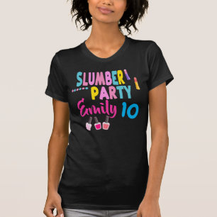 Slumber Party Birthday Girl Custom Sleepover T-Shi T-Shirt