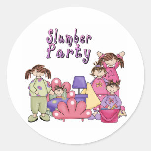 SLUMBER PARTY GIRLS RUNDER AUFKLEBER