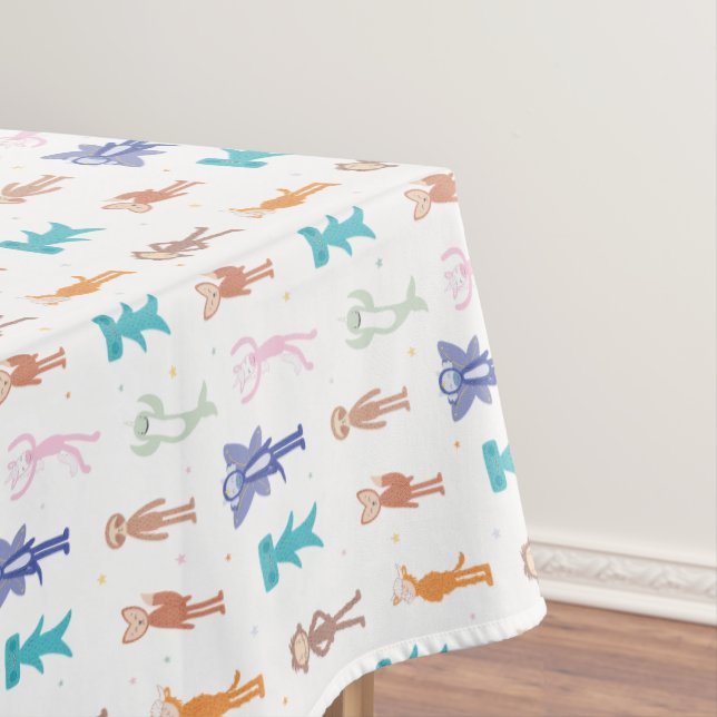 Slumberkins Charakter-Geburtstagsmuster Tischdecke (Beispiel)