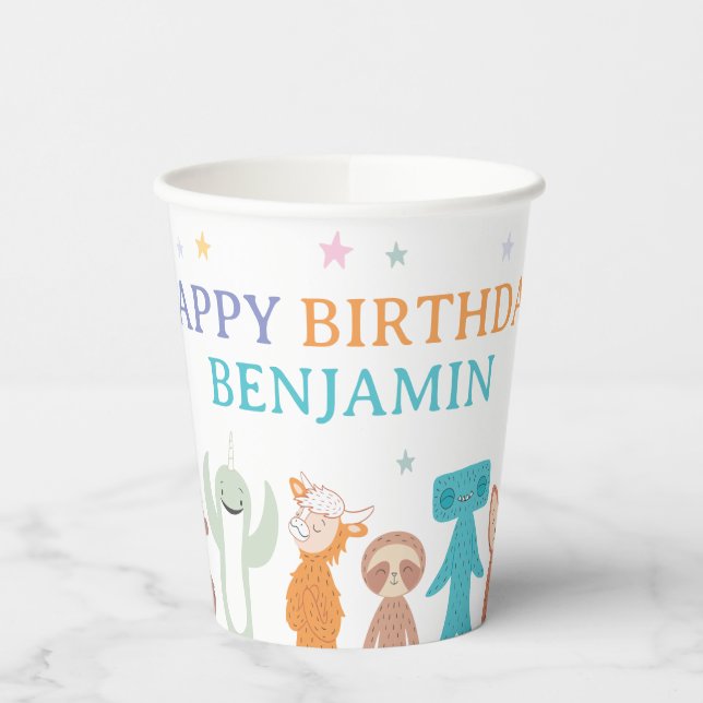 Slumberkins Charaktere Geburtstag Pappbecher (Links)