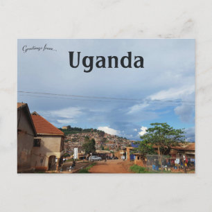 Slums in Mutungo Uganda Postkarte
