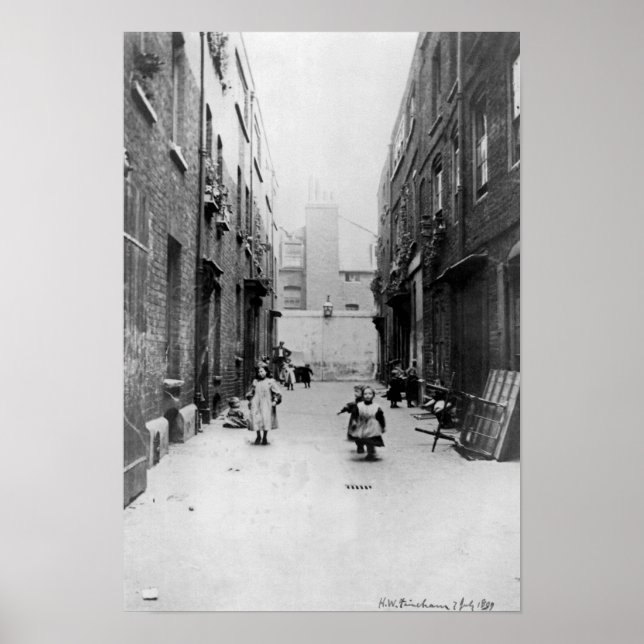 Slums London, 1899 Poster (Vorne)