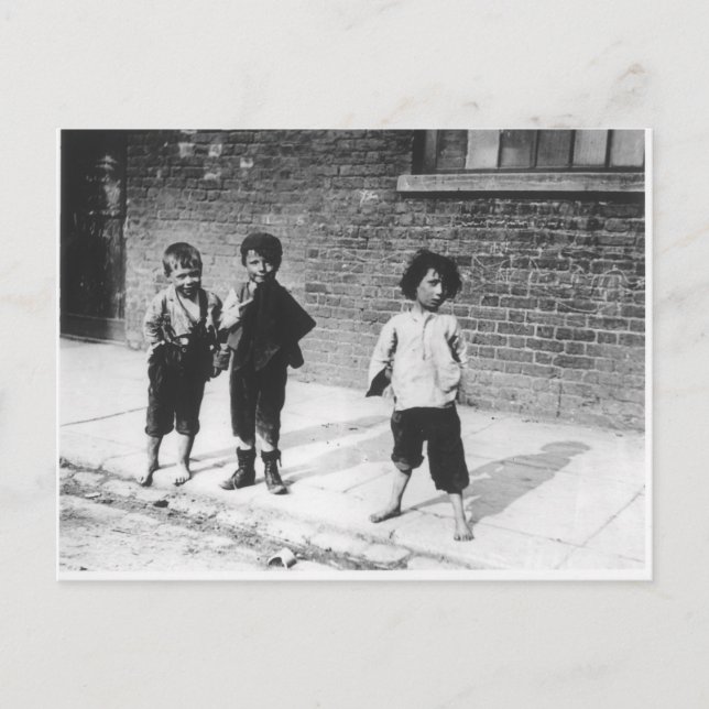 Slums London Postkarte (Vorderseite)