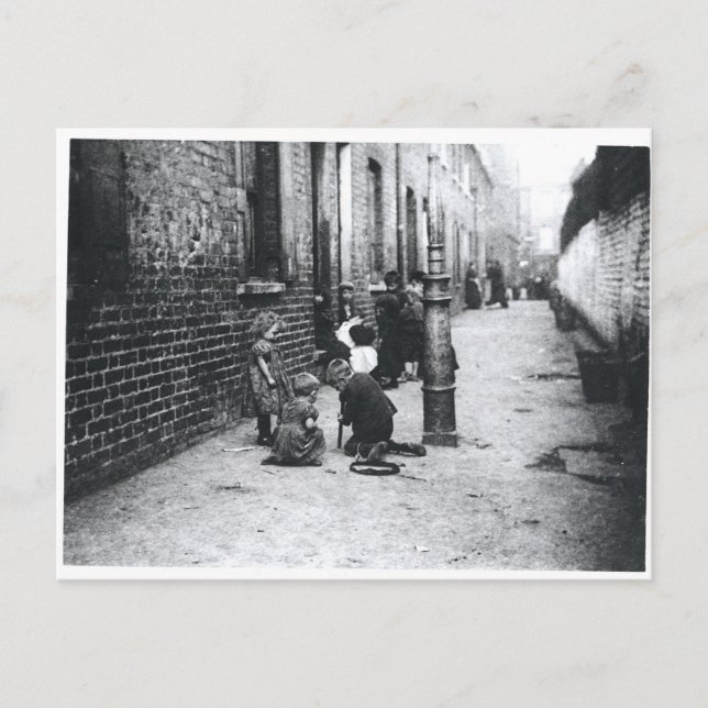 Slums London Postkarte (Vorderseite)