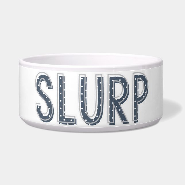 SLURP Navy Blue Keramik Napf (Vorderseite)